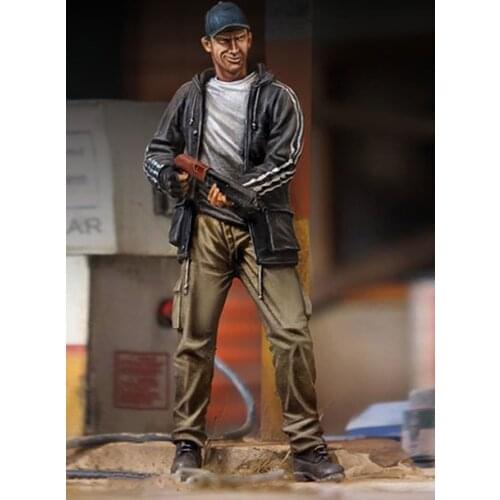 1/35 ancient officer stand with smile Resin figure Model kits Miniature gk Unassembly Unpainted