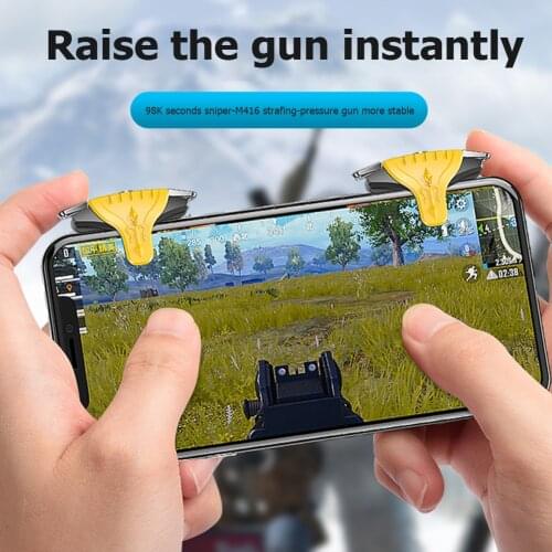 F01 1 Pair Plastic PUBG Mobile Trigger Smartphone Gamepad Controller Gaming Shooter for Apple/Android Universal Gamepad Joystick