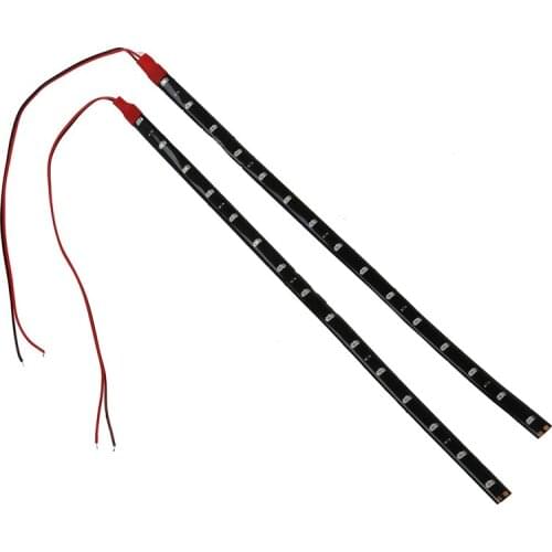 2 x String Lights 15 LED Strips 30 cm Red Light Chain 12V