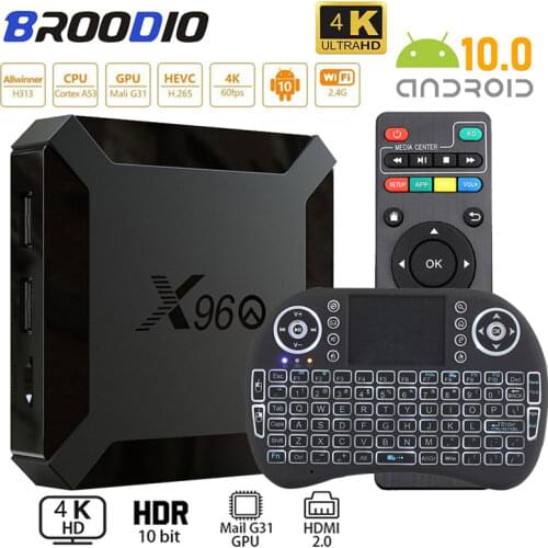 2020 TV Box Android 10.0 X96Q Allwinner H313 Quad Core Youtube Media Player Smart-TV TVBOX Android Set-Top Smart TV Box 2GB16GB