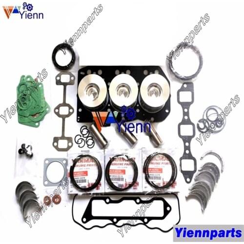 3TN82 3TN82TE-MD 3TN82TE-S 3TN82E-RK 3TN82E-SP 3TN82L-RG Overhaul Rebuild Kit For Yanmar Engine Piston Ring Bearing Gasket