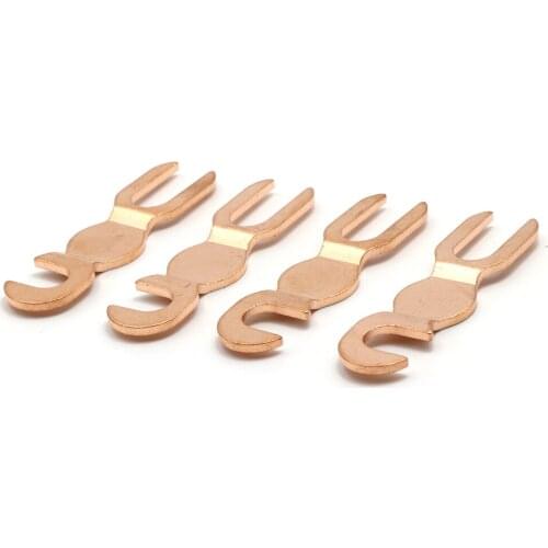 4pcs Monosaudio SP08Cu Pure Copper Parallel Connection Plate For HiFi Audio Speaker Binding Post