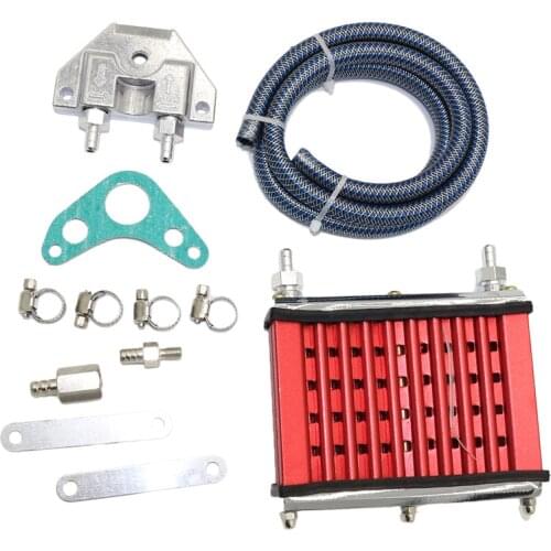 Motorcycle Refit Accessories Oil Cooling Radiator Engine Radiator Fit for ATV Quad Go Kart Buggy Motocross