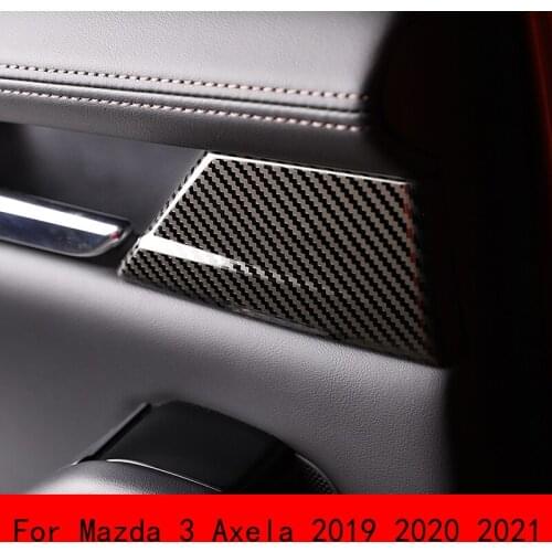 Car Door Panel Stickers Interior Modification Decorative Frame Cover Trim for Mazda 3 Axela 2019 2020 2021 Car Accessories