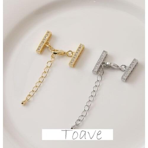 Electroplating inlaid zircon tassel necklace bracelet diy hand-made material accessories