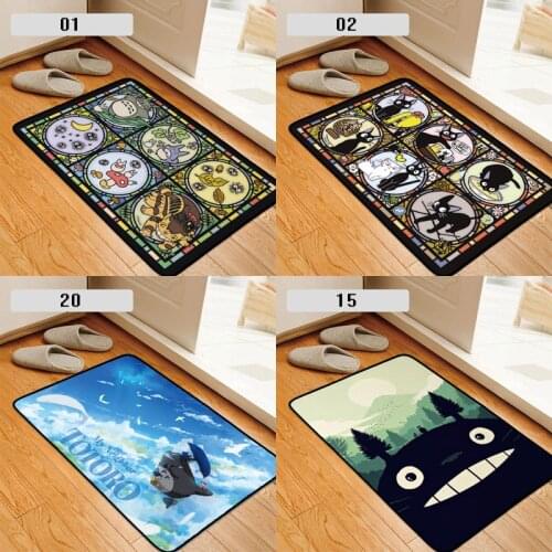Kikis Delivery Service Black Cat Totoro Rug Doormat Floor Mat Carpet Home Living Room Floor Mats Anti Slip Cosplay
