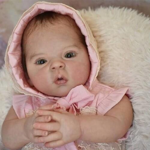 18inch Reborn Doll Kit Hand Made Baby Santina Reborn Supply DIY Doll Kit Toy Soft Real Gentle Touch Vinyl Kit Doll Parts