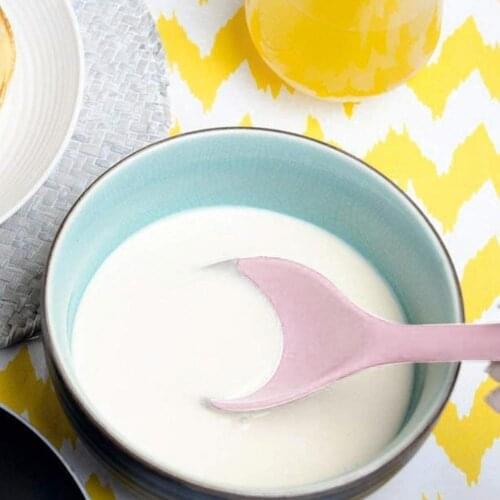 Soup Spoon Unbreakable Flexible Silicone Long Handle Kitchen Scoop Cooking Ladle Cooking Tools Table Spoons for Eating Mixing