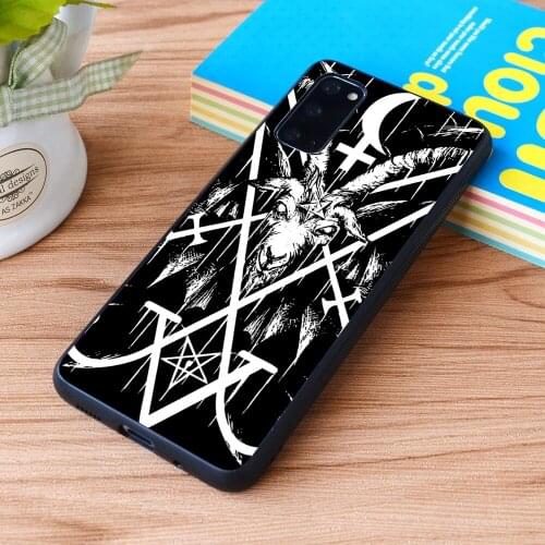 For Samsung Galaxy SIGIL OF LUCIFER AND BAPHOMET Soft TPU border Samsung Galaxy Case