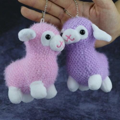 New creative Cartoon Alpaca Exquisite pendant good quality toy cute decorate Soothing Doll christmase birthday couple gift