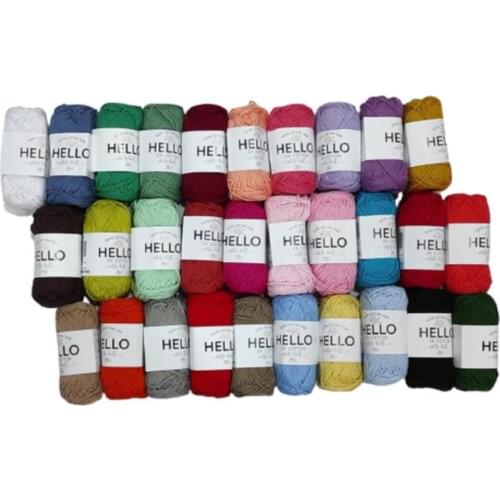 30 pcs 100 Natural Cotton Punch And Amigurumi Yarn 25 Grams 30 Color Toy Knitting Clothes Diy