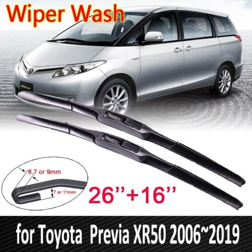 Car Wiper Blade for Toyota Previa 50 2006~2019 XR50 Estima Tarago Windshield Windscreen Wipers Car Accessories 2007 2008 2018