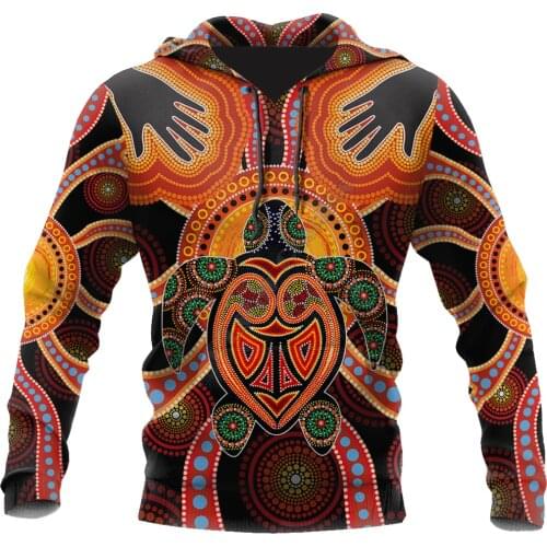 Aboriginal Turtle Touch the Sun 3D Printed Hoodies Sweatshirt zipper hoodies women For men Pullover streetwear Cosplay Costumes