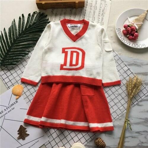 Tonytaobaby Spring New Baby Girl Knitting Cotton Suit Lady Style Toddler Girl Clothes