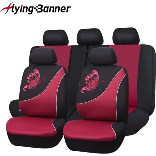 Butterfly Printing Style Universal Car Seat Covers Fits Most Brand Vehicle Car Seat Protector for Lada Opel w124 Ford Focus 2