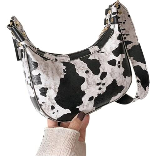 Women Retro Shoulder Bag Fashion Animal Print Handbag Clutch with Zipper Closure for Women Portable travel satchel