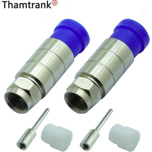 10pcs/pcs Waterproof F Compression Connector RG11 Cable Adapter Compression Bags RG11 Wire Connector Wholesales