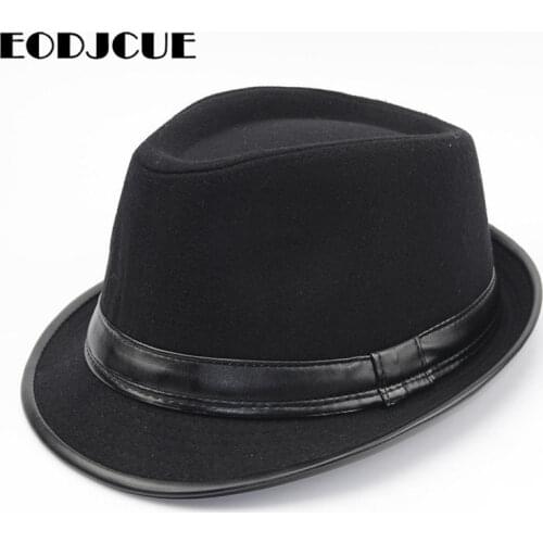 2019 New Arrival Fedora Jazz Hat Men Women Vintage Wool Winter Hat Outdoor Warm Cap Wholesale