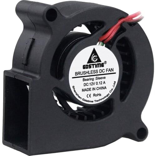 5 Pcs Gdstime 5020 12V 0.12A 50MM 50x50x20mm Computer Small DC Blower Cooling Fan