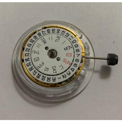Watch movement accessories new 2813 gold movement automatic machinery 8205 double calendar three needle