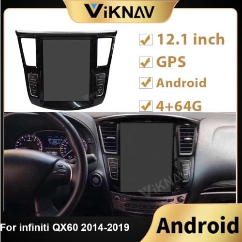 12.1 inch touch Screen Android car Radio For Infiniti JX35 QX60 2014 2015 2016 2017 2018 2019 Car Stereo Multimedia Player