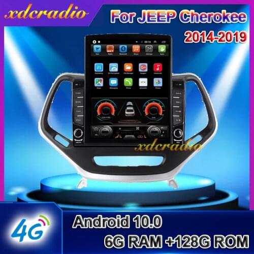 Xdcradio 10.4" Android 10.0 Tesla Style For JEEP Cherokee Car Radio Multimedia Player GPS Navigation 2015 2016 2017 2018 2019