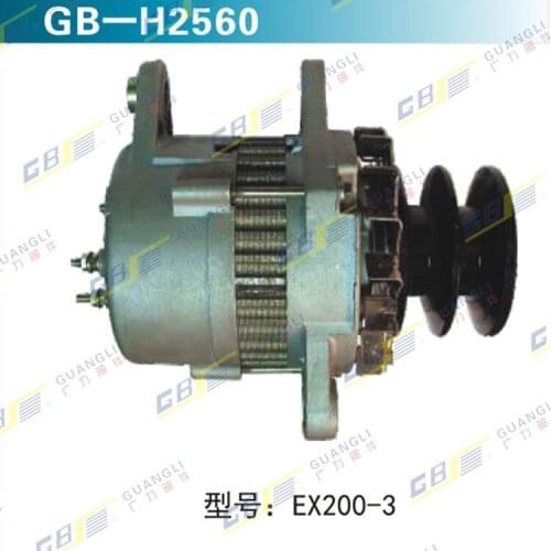Free shipping by EMS Excavator parts Isuzu 6BD1 6BG1 Engine Generator Starter for Hitachi EX200-5-3-6