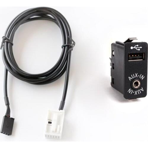 Bestolink Aux-in/USB Socket Switch Audio Adapter Cable For BMW E60 E61 E63 E64 E66 E81 E82 E70 E90
