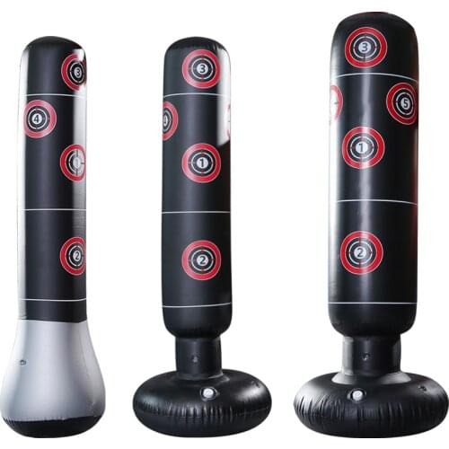 Box Punching Bag Boxing Muay Thai Inflatable Tumbler Decompression Punching Sandbag For Kid Adult Force Core Fitness Equipment