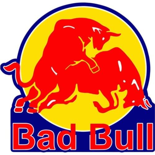 Fuzhen Boutique Decals Exterior Accessories Funny Bad Bull Car Stickers on Motorcycle Suitcase Phone Laptop Bumper Vinyl Decal