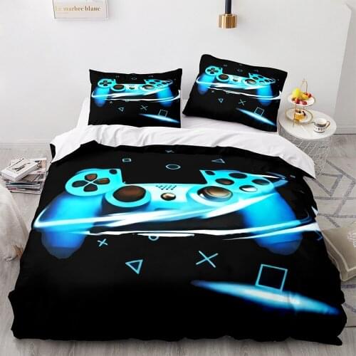 KOTUDENAVY Childrens game controller design pattern digital 3D printing 220X240 quilt cover bedding