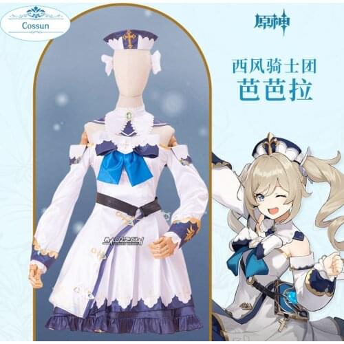 Game Genshin Impact Cosplay Halloween Barbara Genshin Impact Barbara Cosplay Halloween Outfit For Women Men New dress Lolita