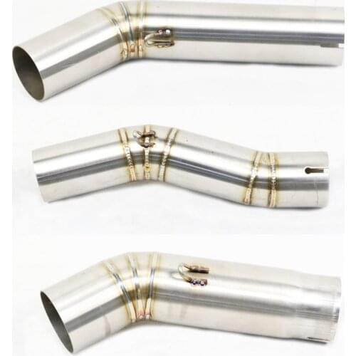 JIUWAN Motorcycle Full Exhaust System Vent Middle Pipe Link Connect for Suzuki GSX- R600GSX-R750 K6 K7 K8 Motocicleta