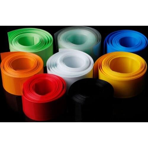5m PVC Heat Shrink Tubing Tube Wrap Kit For 18650 18500 Battery Flat Round 18.5mm