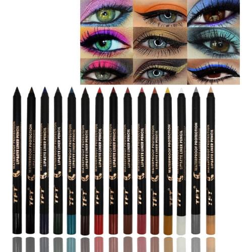Cat Eye Makeup Waterproof Neon Colorful Liquid Eyeliner Pen Make Up Comestics Long-lasting Black Eye Liner Pencil Makeup Tools
