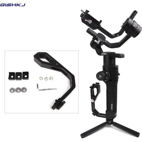 Aluminum Alloy Expansion Bracket L-shape Handle Grip for DJI Ronin-S/RS2 zhiyun crane 2/Ronin- SC Handheld Gimbal Stabilizers