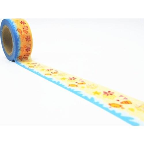New Arrival 4C Printing Washi Tape Adhesive Scrapbooking Tools Christmas Party Kawaii Cute Photo Album Decorative Paper Crafts