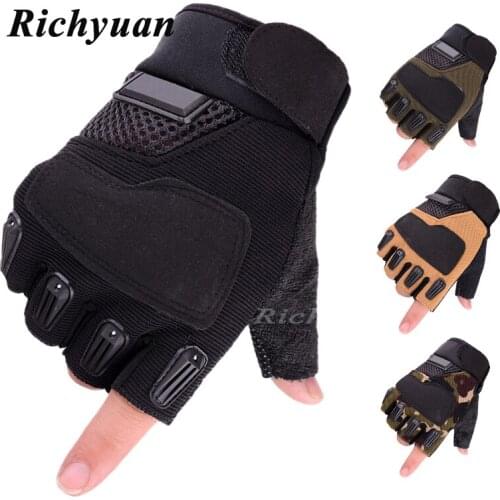 New Style Half finger Motorcycle gloves military women gloves Army Tactical Gloves Bicycle Motorbike For Men Sports Mittens