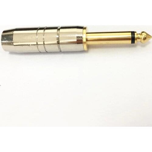 6.35mm 6.5 connector male mono soldering plug for microphones, audio equipment