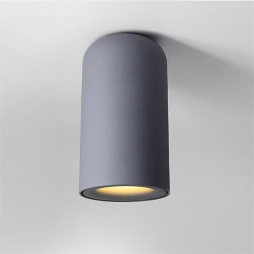 Nordic COB Tube Ceiling Lights Living Room Bookcase Corridor Home Round Nordic Villa Bedroom Aluminium Ceiling Lamps 9w Fixtures