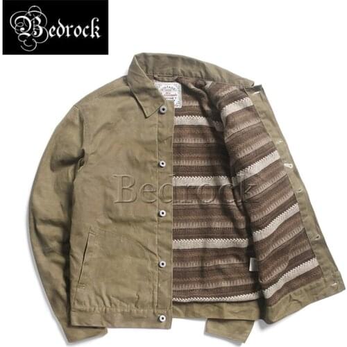 RT vintage RGT oil wax jacket mens autumn and winter thick short slim canvas tooling jacket Ami Khaki waterproof jacket