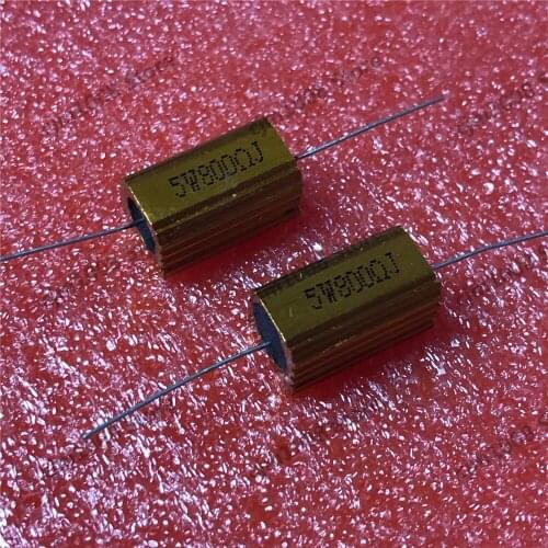 RX24-5W 800R 800RJ Power Metal Shell Case Gold Aluminium Case Wirewound Resistor 5W 800ohm 5% Automobile LED lamp resistors