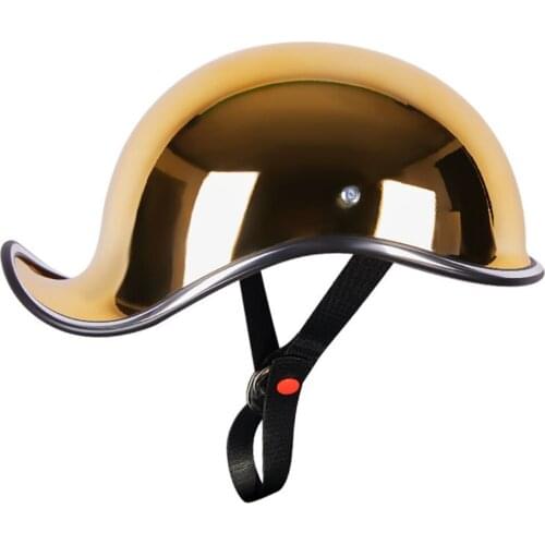 Yellow Motorcycle Helmet Vintage Motobiker Men Motorcycle Riding Biker Open Face Half Helmet Retro Moto Helmet Summer Casco