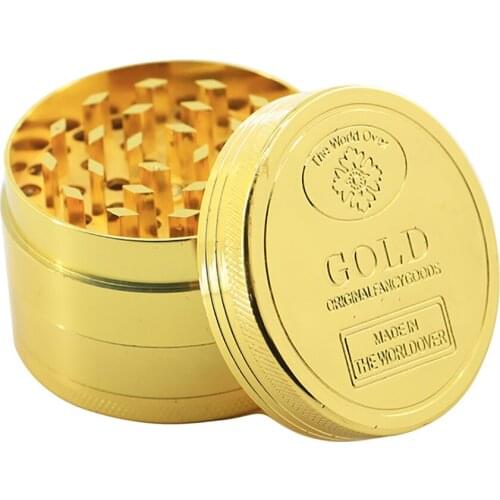 Tobacco Weed Grinder 4 Layer Zinc Alloy Smoke Herb Crusher Spice Pepper Grinder Muller Mill Leaf Grinders Gadget Accessories