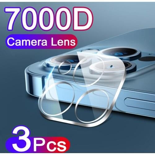 3PCS 7000D Camera Lens Tempered Glass For iPhone 11 12 Pro XS Max X XR Screen Protector On For iPhone 11 Xr Xs X 12 Camera Glass