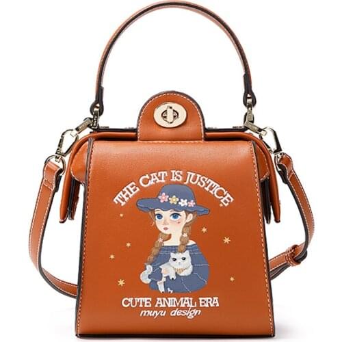 WOMENS Bag New Style 2019 Versatile Embroidered Crossbody Bag Retro Popular Hand Printed Tote Bag crossbody bags for women
