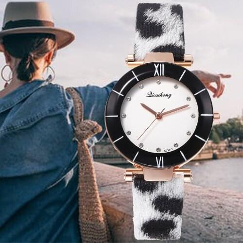 Ladies Personality Leopard Strap Fashion Quartz Watches For Women Relogio Feminino Gift Montre Femme Luxury Bayan Kol Saati