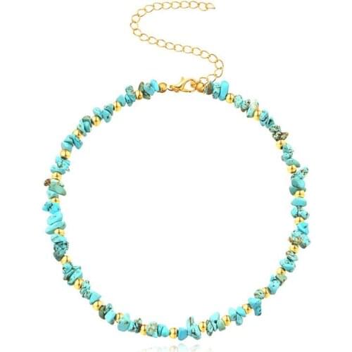 2021 Fashion All-Match Simple Elegant Adjustable Stone Clavicle Necklace Transparent Stone Necklace For Lady Jewelry