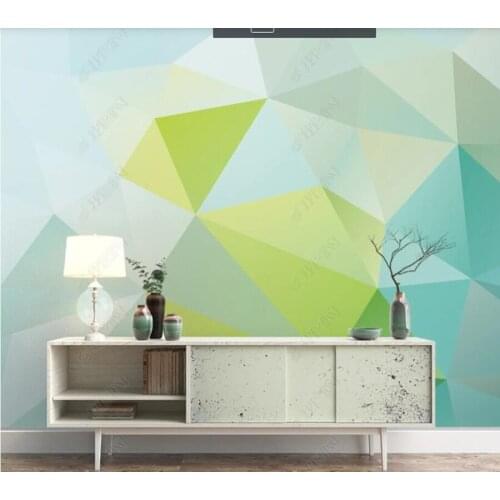 Custom papel parede Pale color blocks collide geometry for living room bedroom sofa background wall decoration wallpaper