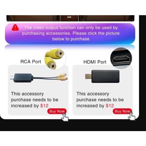 MEKEDE 7862 series HDMI + video output Optional function